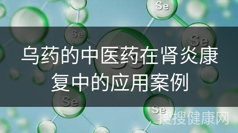 乌药的中医药在肾炎康复中的应用案例