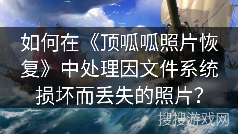 如何在《顶呱呱照片恢复》中处理因文件系统损坏而丢失的照片？