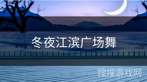 冬夜江滨广场舞
