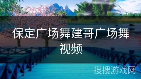 保定广场舞建哥广场舞视频