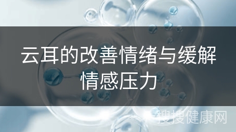 云耳的改善情绪与缓解情感压力