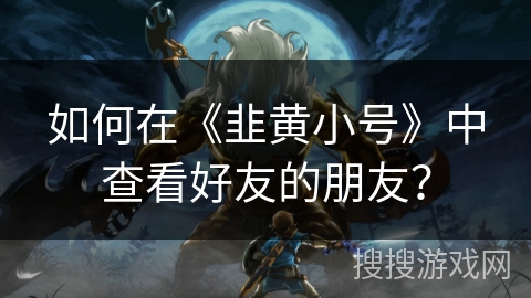 如何在《韭黄小号》中查看好友的朋友？