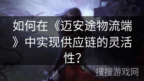 如何在《迈安途物流端》中实现供应链的灵活性？