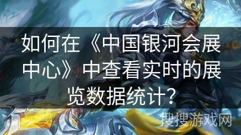 如何在《中国银河会展中心》中查看实时的展览数据统计？