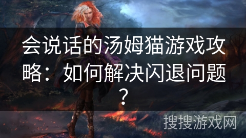 会说话的汤姆猫游戏攻略：如何解决闪退问题？