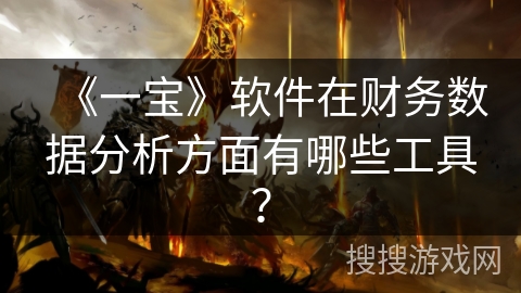 《一宝》软件在财务数据分析方面有哪些工具？