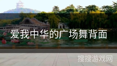 爱我中华的广场舞背面