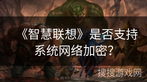 《智慧联想》是否支持系统网络加密？