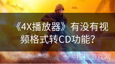 《4X播放器》有没有视频格式转CD功能？