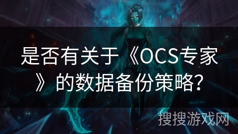 是否有关于《OCS专家》的数据备份策略? 是否有关于《OCS专家》的数据备份策略?