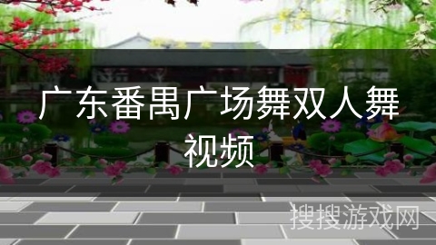 广东番禺广场舞双人舞视频