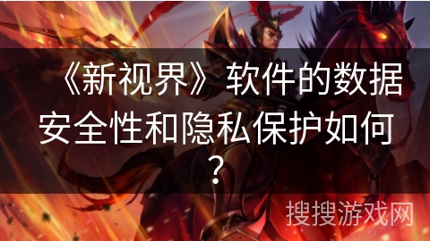 《新视界》软件的数据安全性和隐私保护如何? 《新视界》软件的数据安全性和隐私保护如何?
