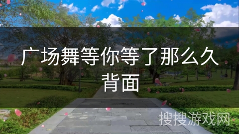 广场舞等你等了那么久背面