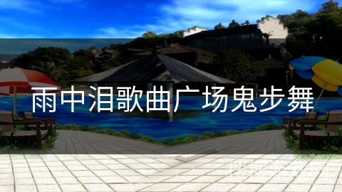 雨中泪歌曲广场鬼步舞