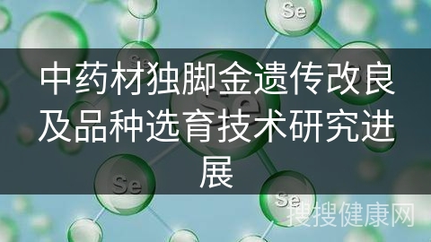 中药材独脚金遗传改良及品种选育技术研究进展