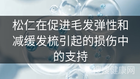 松仁在促进毛发弹性和减缓发梳引起的损伤中的支持