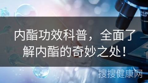 内酯功效科普，全面了解内酯的奇妙之处！