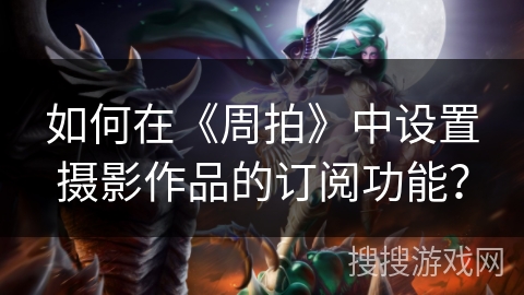 如何在《周拍》中设置摄影作品的订阅功能？