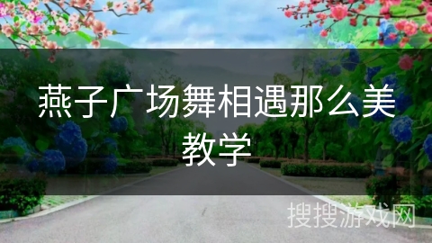 燕子广场舞相遇那么美教学