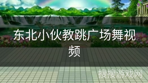 东北小伙教跳广场舞视频