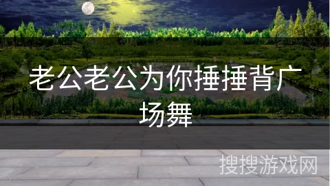 老公老公为你捶捶背广场舞