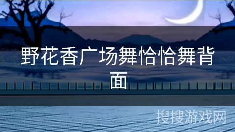 野花香广场舞恰恰舞背面