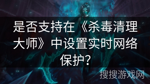 是否支持在《杀毒清理大师》中设置实时网络保护？