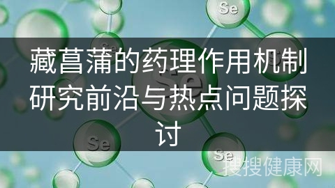 藏菖蒲的药理作用机制研究前沿与热点问题探讨