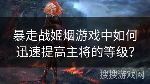 暴走战姬烟游戏中如何迅速提高主将的等级？
