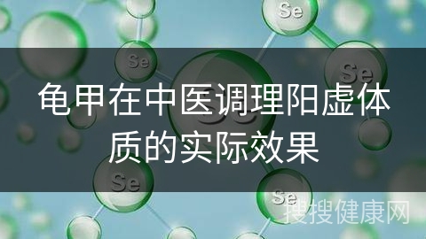 龟甲在中医调理阳虚体质的实际效果