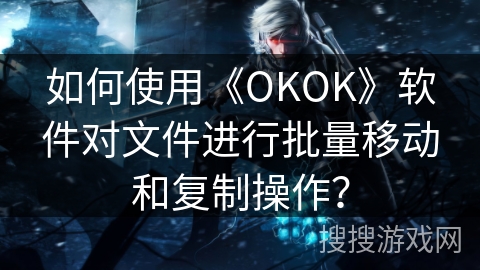 如何使用《OKOK》软件对文件进行批量移动和复制操作？