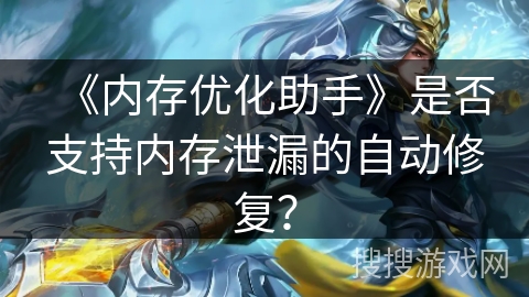 《内存优化助手》是否支持内存泄漏的自动修复？