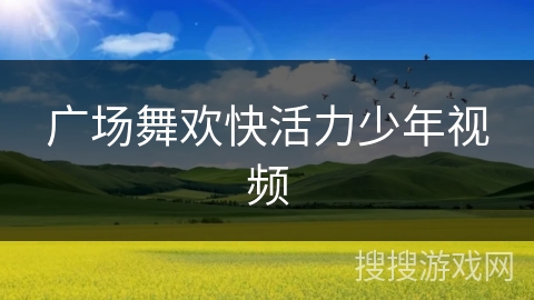 广场舞欢快活力少年视频