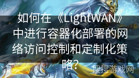 如何在《LightWAN》中进行容器化部署的网络访问控制和定制化策略？