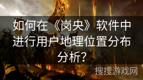 如何在《岗央》软件中进行用户地理位置分布分析? 如何在《岗央》软件中进行用户地理位置分布分析?
