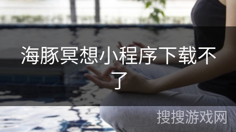 海豚冥想小程序下载不了