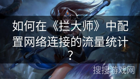 如何在《拦大师》中配置网络连接的流量统计？