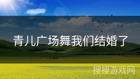 青儿广场舞我们结婚了 青儿广场舞我们结婚了