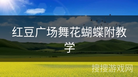 红豆广场舞花蝴蝶附教学