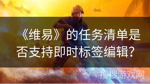 《维易》的任务清单是否支持即时标签编辑？
