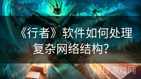 《行者》软件如何处理复杂网络结构? 《行者》软件如何处理复杂网络结构?