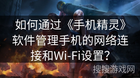 如何通过《手机精灵》软件管理手机的网络连接和Wi-Fi设置？