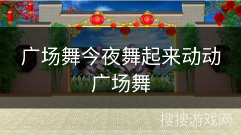 广场舞今夜舞起来动动广场舞