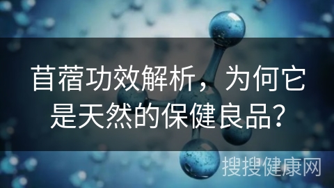 苜蓿功效解析，为何它是天然的保健良品？