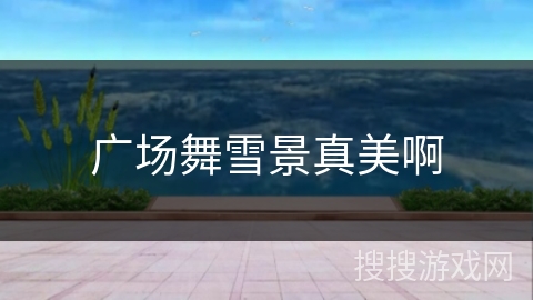 广场舞雪景真美啊