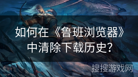 如何在《鲁班浏览器》中清除下载历史？