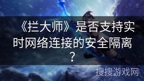 《拦大师》是否支持实时网络连接的安全隔离？