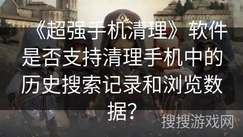《超强手机清理》软件是否支持清理手机中的历史搜索记录和浏览数据？