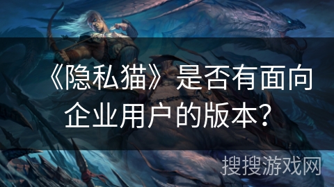 《隐私猫》是否有面向企业用户的版本? 《隐私猫》是否有面向企业用户的版本?