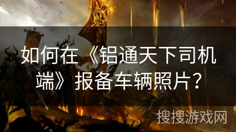 如何在《铝通天下司机端》报备车辆照片? 如何在《铝通天下司机端》报备车辆照片?
